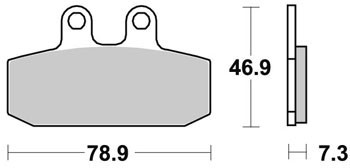 Brzdové destičky SBS přední APRILIA Scarabeo 150 rok 99-03