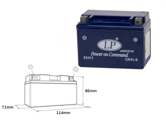 Baterie LP DERBI 50 Derbi GPR R (00-06) rok 00-06