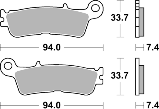 Brzdové destičky SBS RSI přední YAMAHA WR 250 F rok 22-24