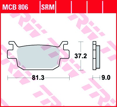 Brzdové destičky TRW Lucas zadní HONDA Forza 350  rok 21-24