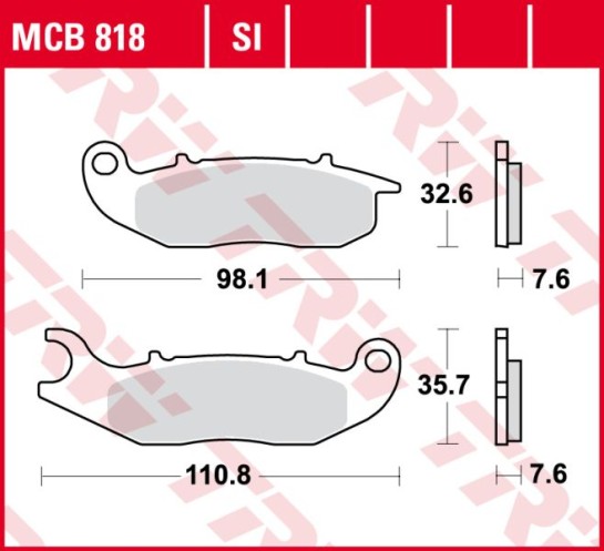 Brzdové destičky TRW Lucas přední HONDA PCX 125 rok 19-24