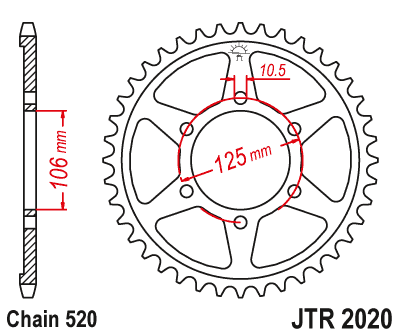 Rozeta TRIUMPH 900 Tiger rok 20-23 