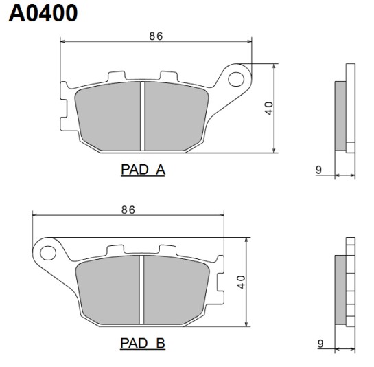 Brzdové destičky NISSIN zadní HONDA CBR 600 RR rok 03-06