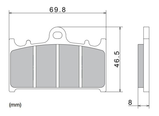 Brzdové destičky NISSIN přední KAWASAKI ZXR 750 J1,J2 (ZX) (...