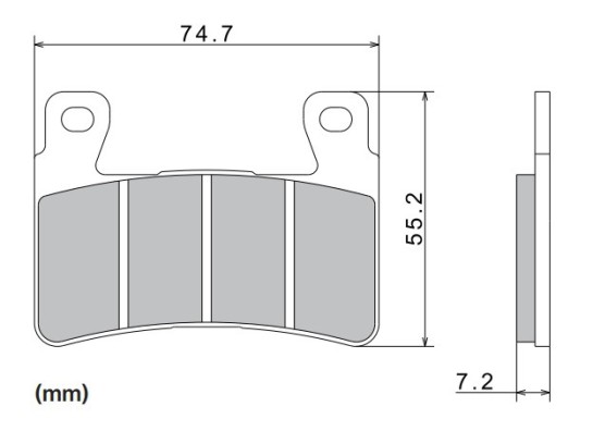 Brzdové destičky NISSIN přední HONDA CB 1300 S, F rok 03-10