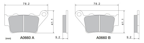 Brzdové destičky NISSIN zadní DUCATI 1000 Sport S (07-09) ro...