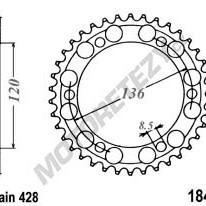 Rozeta YAMAHA TDR 125 rok 93-01 