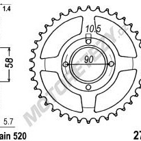 Rozeta HONDA CB 250 N Two Fifty rok 92-00