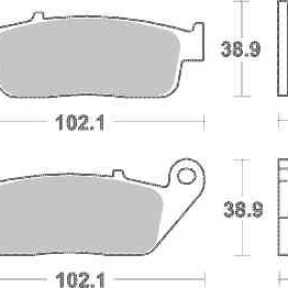 Brzdové destičky DP Brakes přední HONDA CBR 600 F rok 11-13