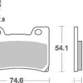 Brzdové destičky DP Brakes přední YAMAHA FZR 1000 R (EXUP) rok 92-93 