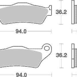 Brzdové destičky Brembo SX přední KTM 250 SX rok 97-21