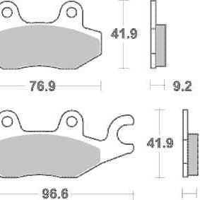 Brzdové destičky MR3 přední HONDA CBF 250 rok 04-06 