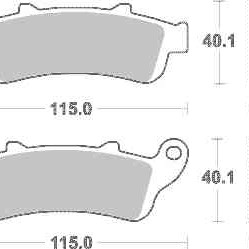 Brzdové destičky DP Brakes přední HONDA ST 1100 Pan European rok 96-01 