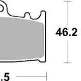 Brzdové destičky DP Brakes zadní SUZUKI VL 1500 LC Intruder rok 02-09 