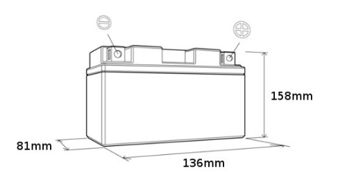 Baterie MR3 BMW G 650 GS / Sertao rok 11-14