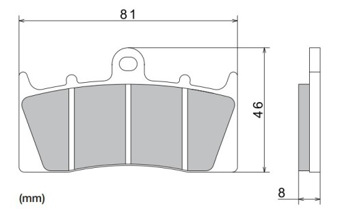 Brzdové destičky NISSIN pro model s ABS přední BMW R 1100 S rok 01-08