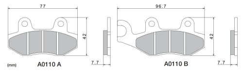 Brzdové destičky NISSIN přední YAMAHA WR 250 X rok 08-16