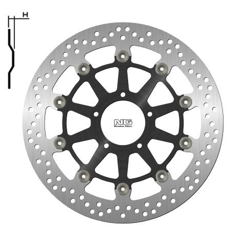 Brzdový kotouč NG přední plovoucí DUCATI 996 Sport Touring ST4S (02-04) rok 07-09