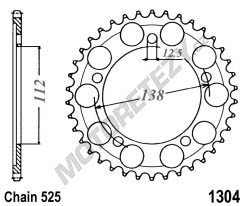 Kalená rozeta HONDA VT 750 DC Black Widow rok 00-03