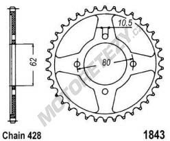 Rozeta YAMAHA TT-R 125 rok 02-04