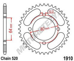 Rozeta YAMAHA YFM 125 S Grizzly rok 04-15