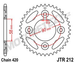 Rozeta HONDA MSX 125 (Grom) rok 13-18