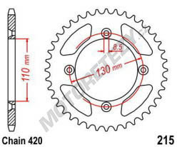 Rozeta HONDA CRF 150 R rok 07-22