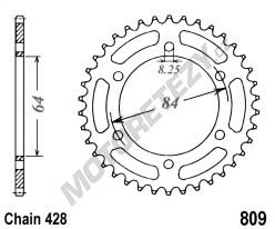 Rozeta SUZUKI DR 125 SE (94-00) rok 94-00