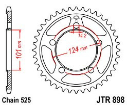 Kalená rozeta KTM 990 SM R rok 10-15