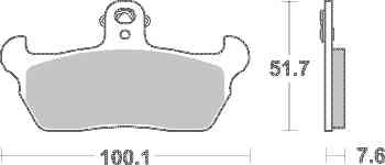 Brzdové destičky Brembo přední APRILIA 600 Tuareg Wind rok 90-92