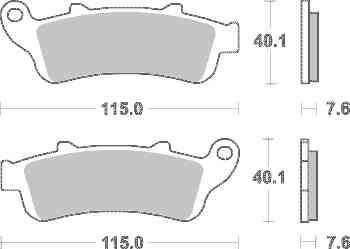 Brzdové destičky DP Brakes zadní HONDA ST 1100 Pan European rok 96-01