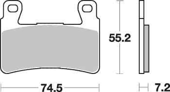 Brzdové destičky DP Brakes přední HONDA VTR 1000 SP-1 rok 00-01