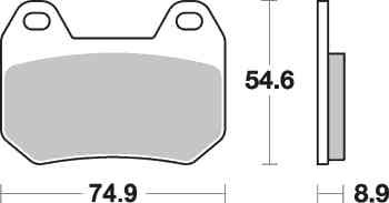 Brzdové destičky DP Brakes přední BMW K 1200 LT rok 99-08