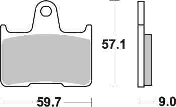 Brzdové destičky DP Brakes přední SUZUKI GSX-R 750 rok 04-05