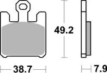 Brzdové destičky Brembo přední SUZUKI GSX-R 1000 rok 03