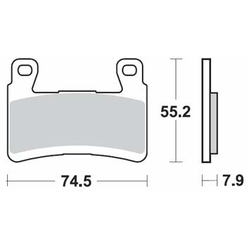 Brzdové destičky Brembo přední KAWASAKI ZX-6R Ninja (636) rok 13-22